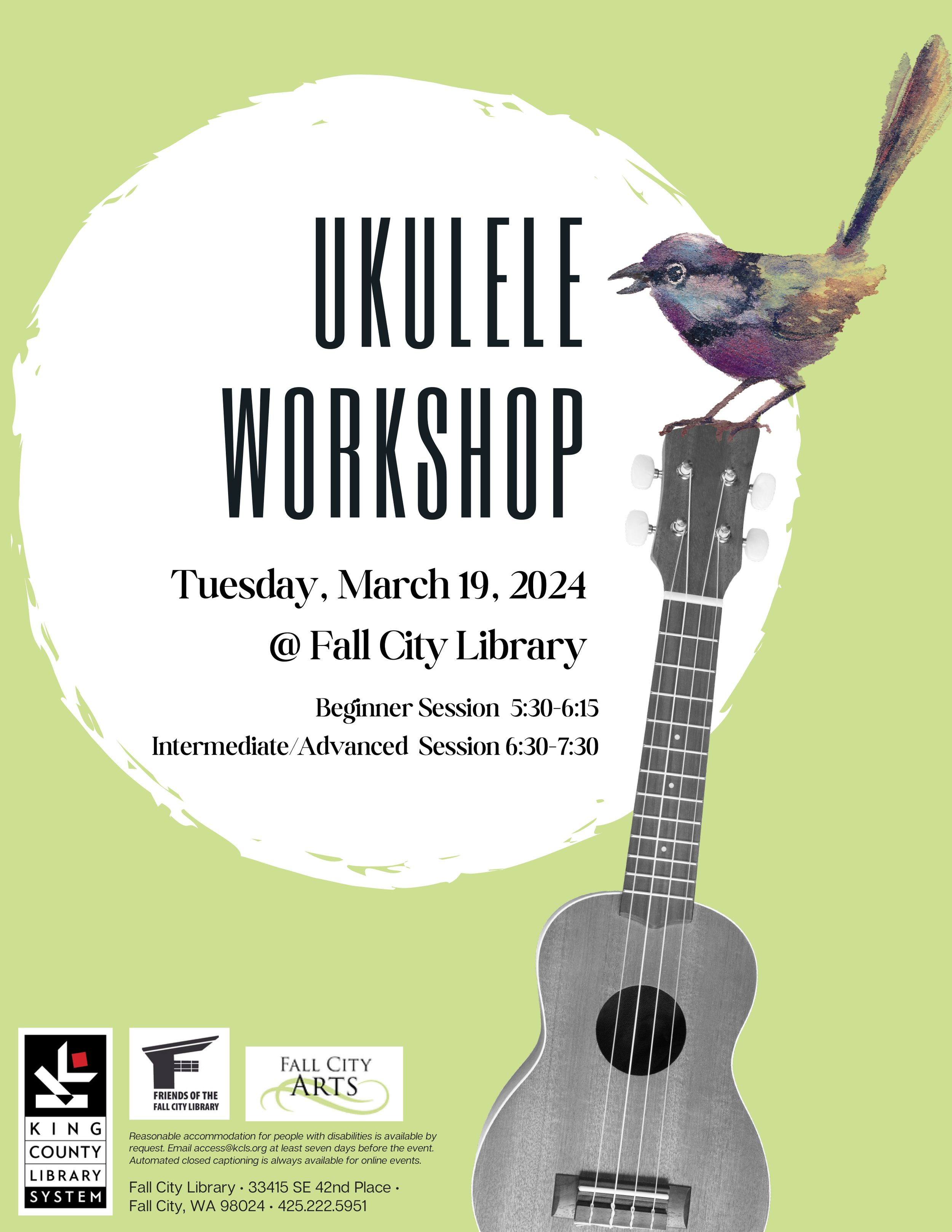 Ukulele Workshop — Fall City, Washington