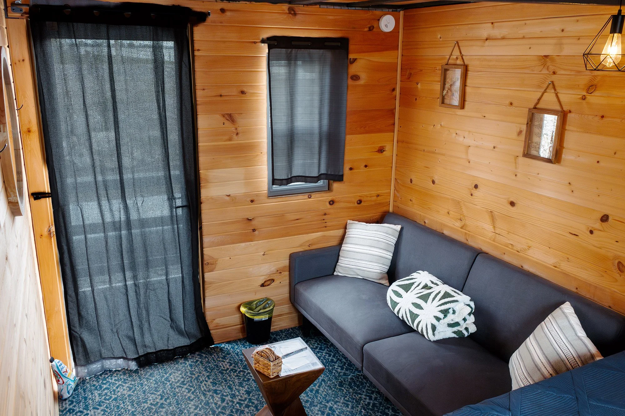Tiny Houseboat Seating Area