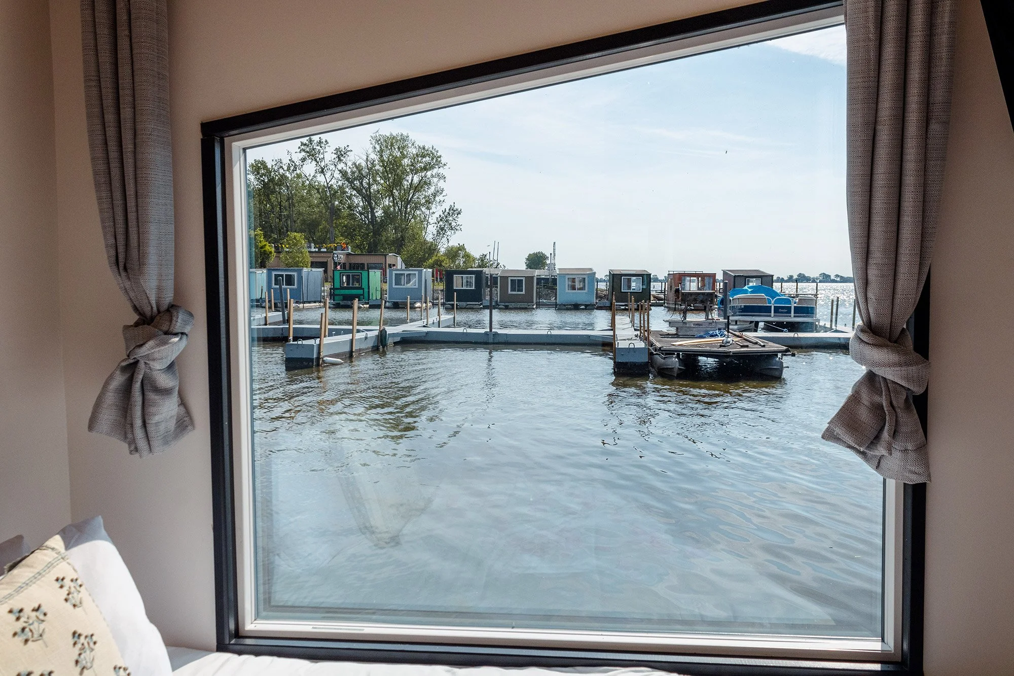 Luxury Houseboat Bedroom View