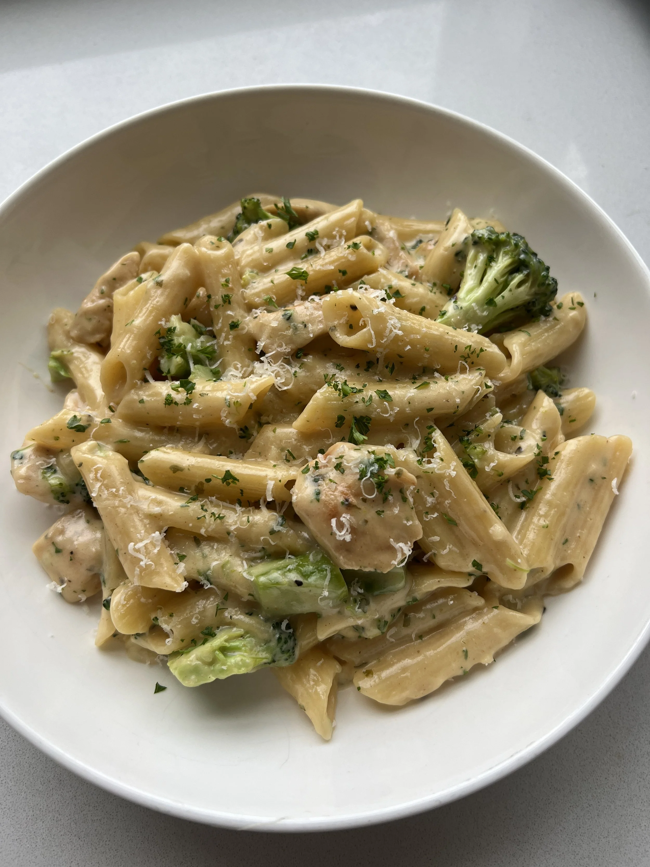 One Pot Chicken Broccoli Alfredo