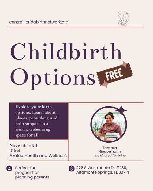 Childbirth Options — Central Florida Birth Network