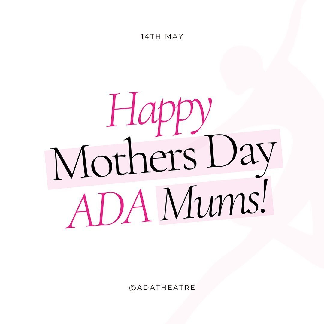 Happy Mother's Day to all the extraordinary mums, including our incredible ADA dance mums! At ADA, we are grateful for the incredible support and encouragement you provide to your dancers. Your unwavering dedication and love inspire us every day! 🩷?