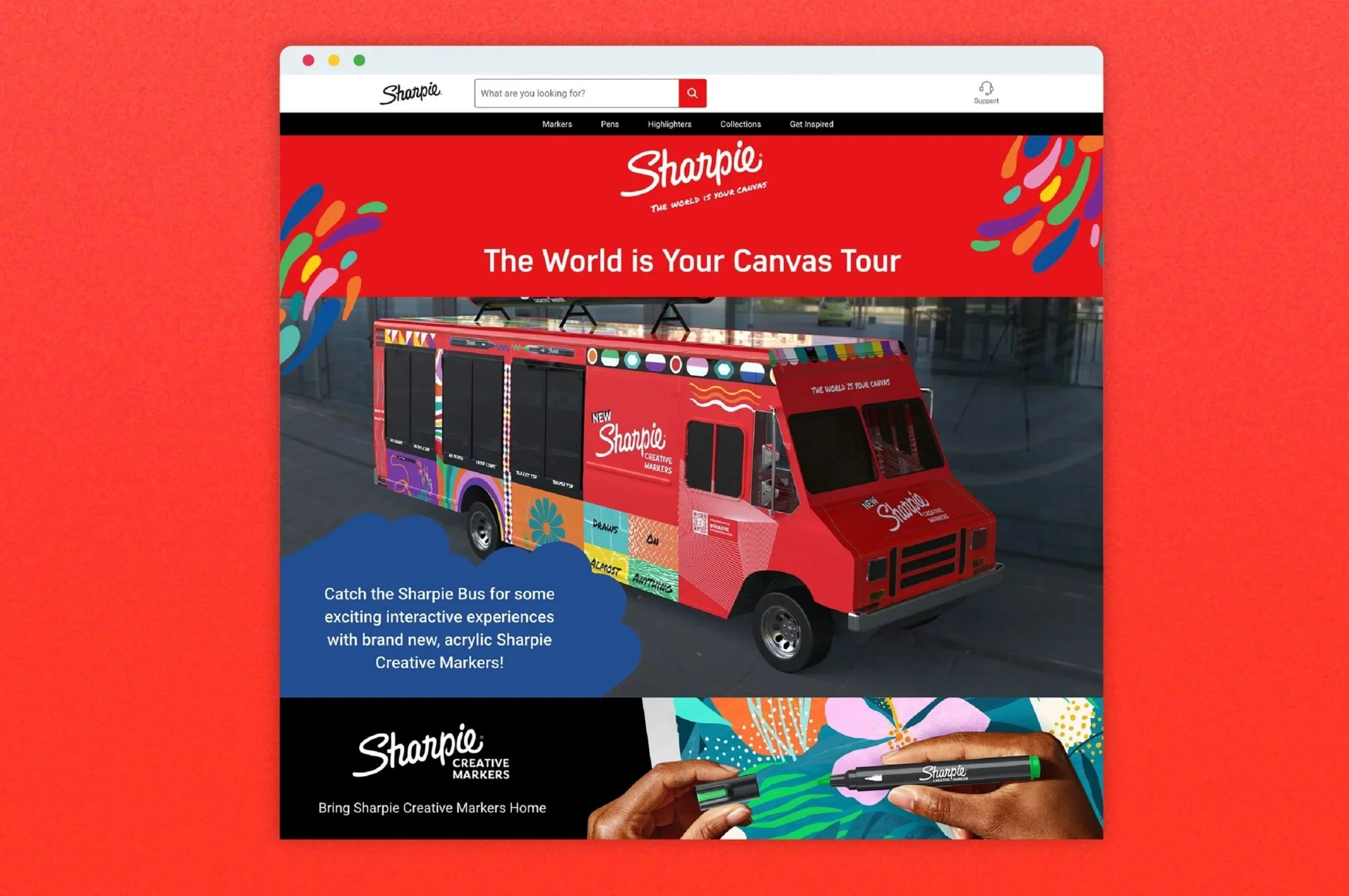 Sharpie the World is Your Canvas Bus Tour