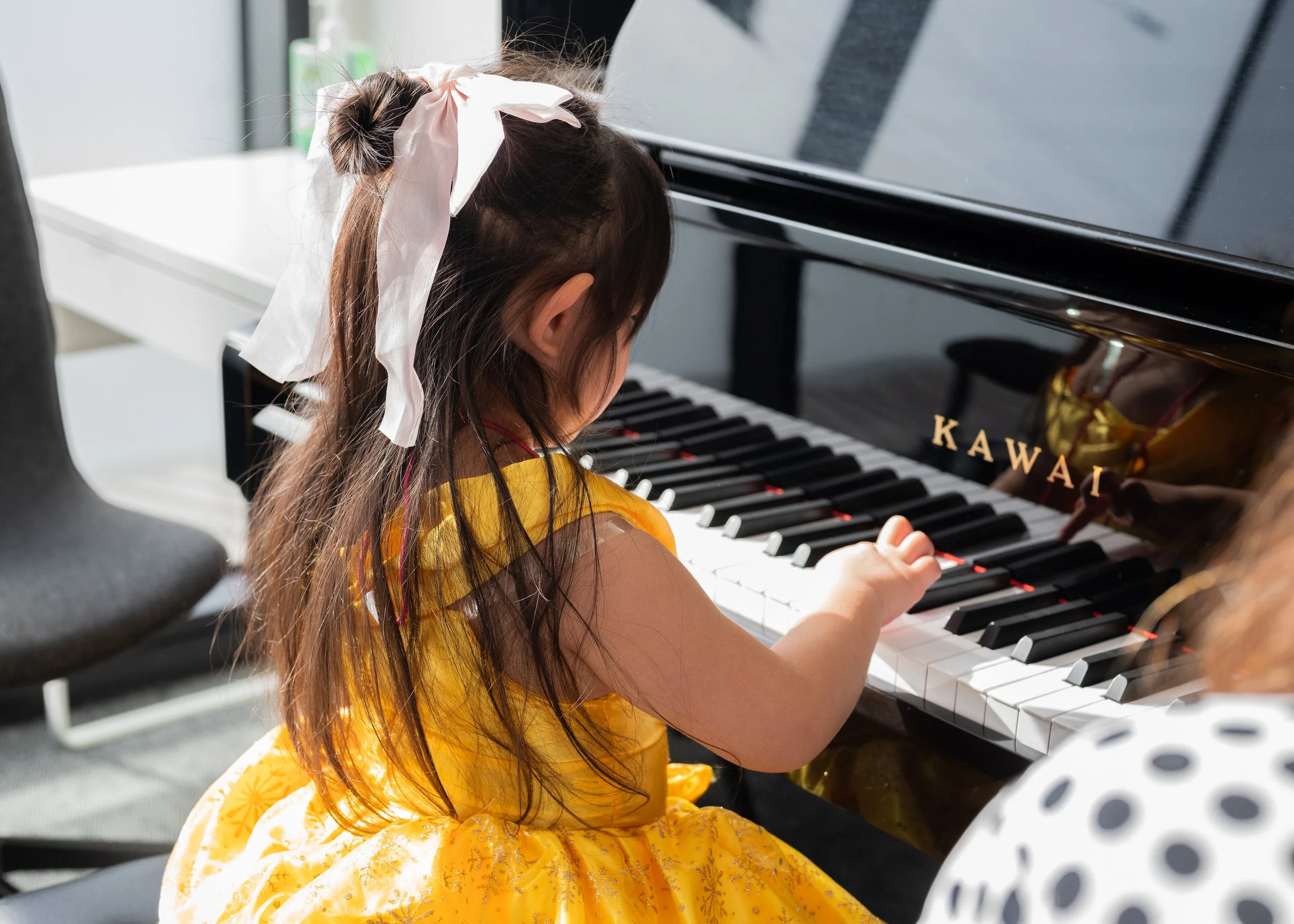 Girl playing the piano