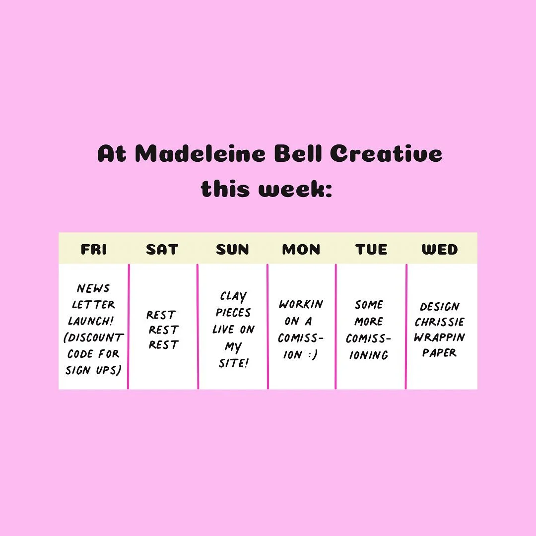 Some EXCITING things to tell you&hellip; 

An insight into my upcoming week, ANDDDDDD&hellip; 

I released a newsletter!!!!!!!! 😮😳🍄🌸🎊

Very proud of what I&rsquo;ve been doin this week. Sign up for behind the scenes, exclusive offers and to get 