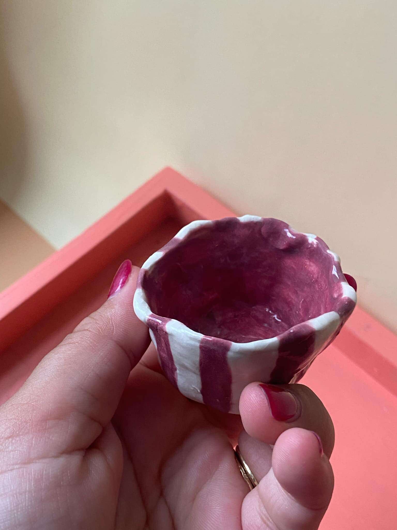 Striped Espresso Cup