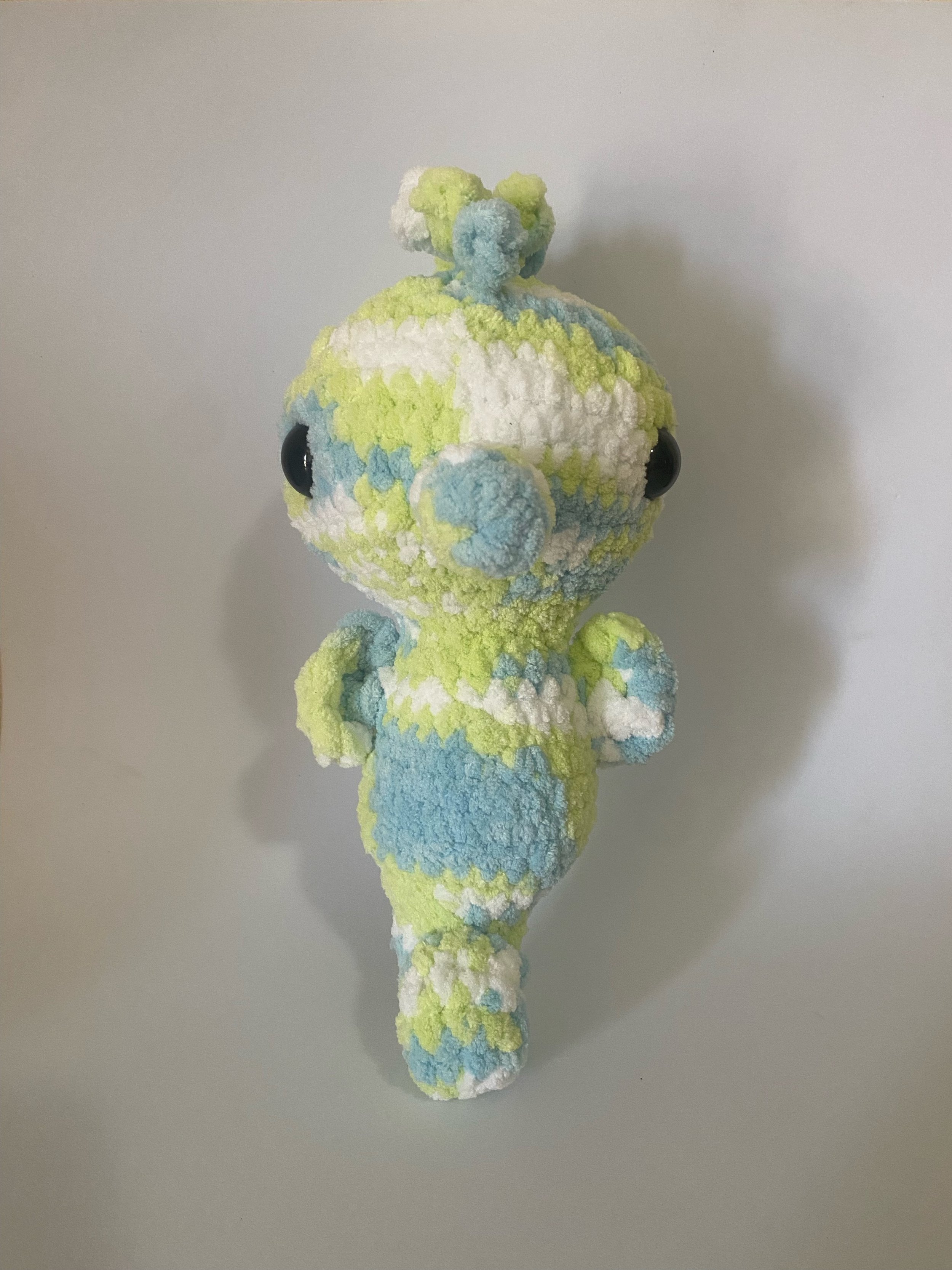 Green and Blue Seahorse