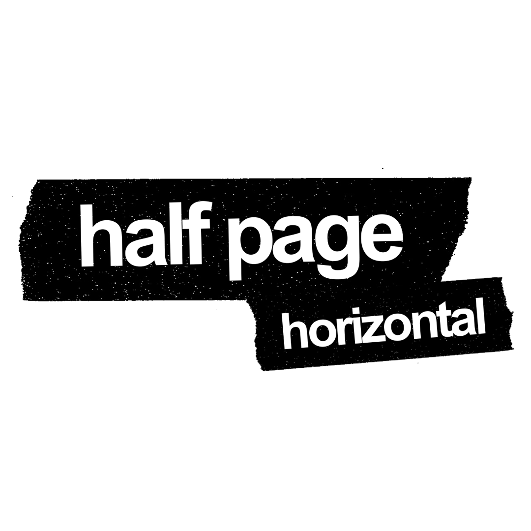8.5 x 5.5” - Half Page Horizontal