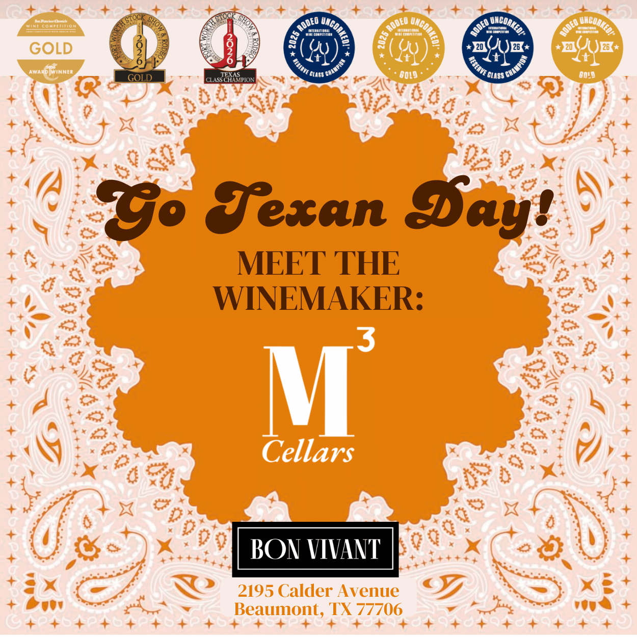 Meet the Winemaker: M3 Cellars (Evening)