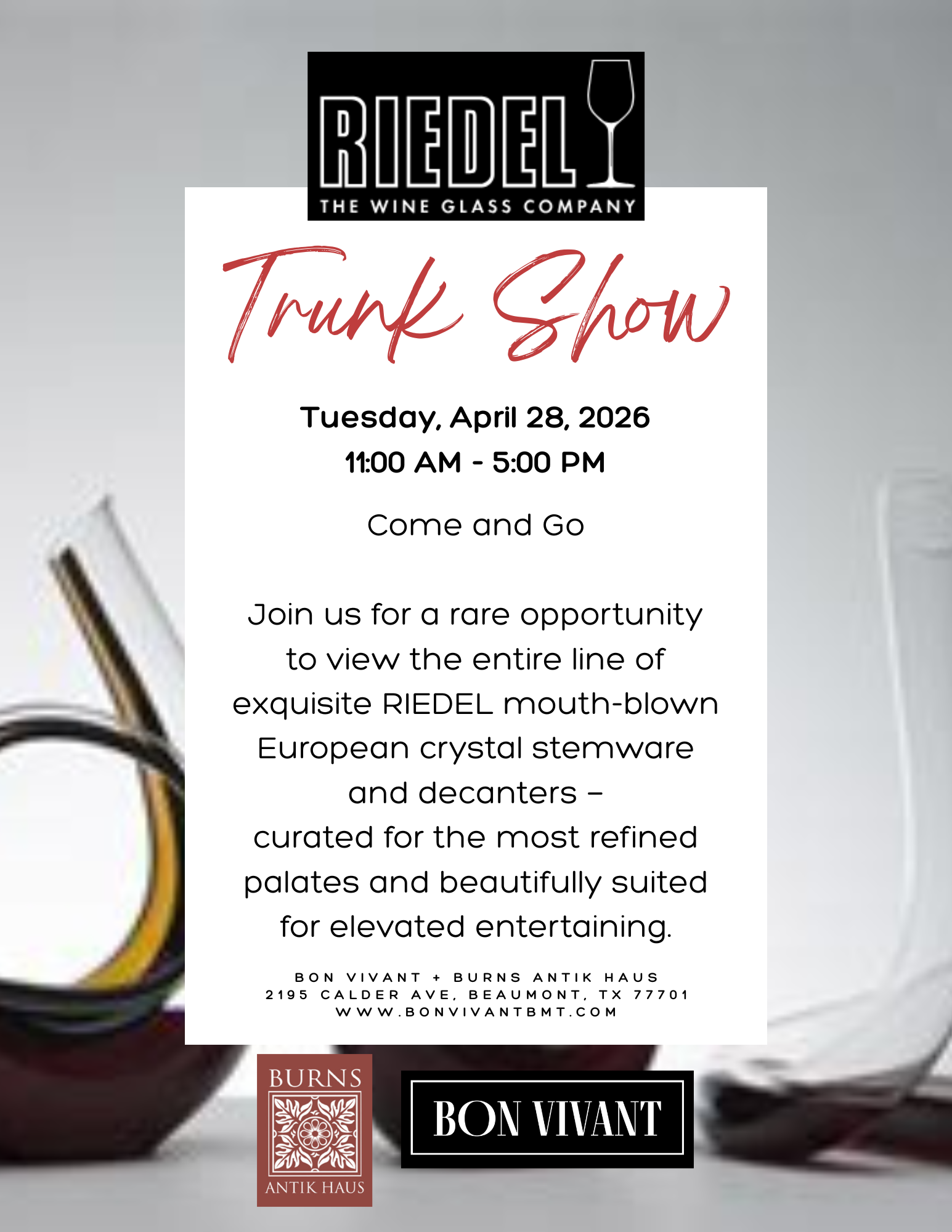 Riedel Trunk Show