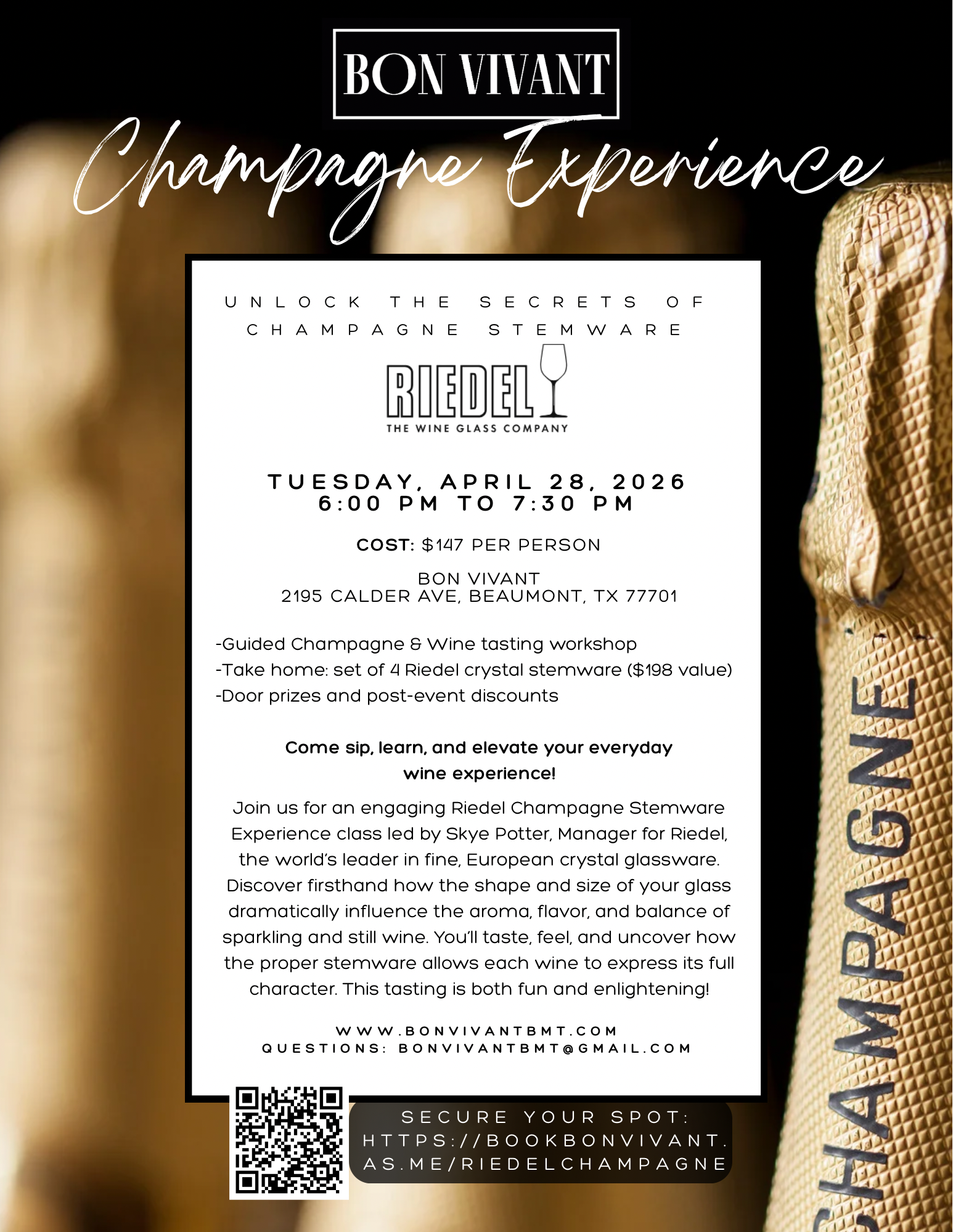 Riedel Champagne experience