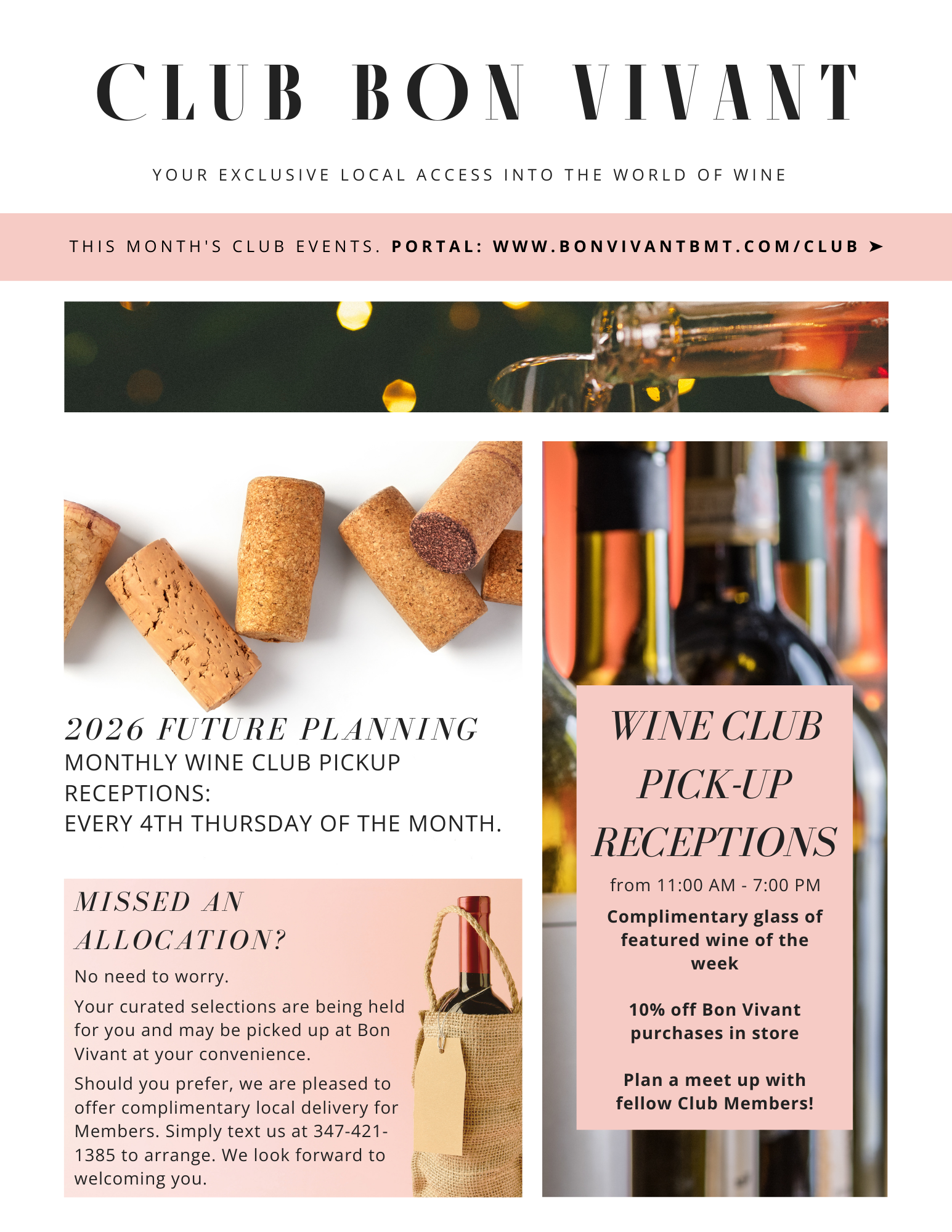 WINE CLUB: MAY PICK-UP