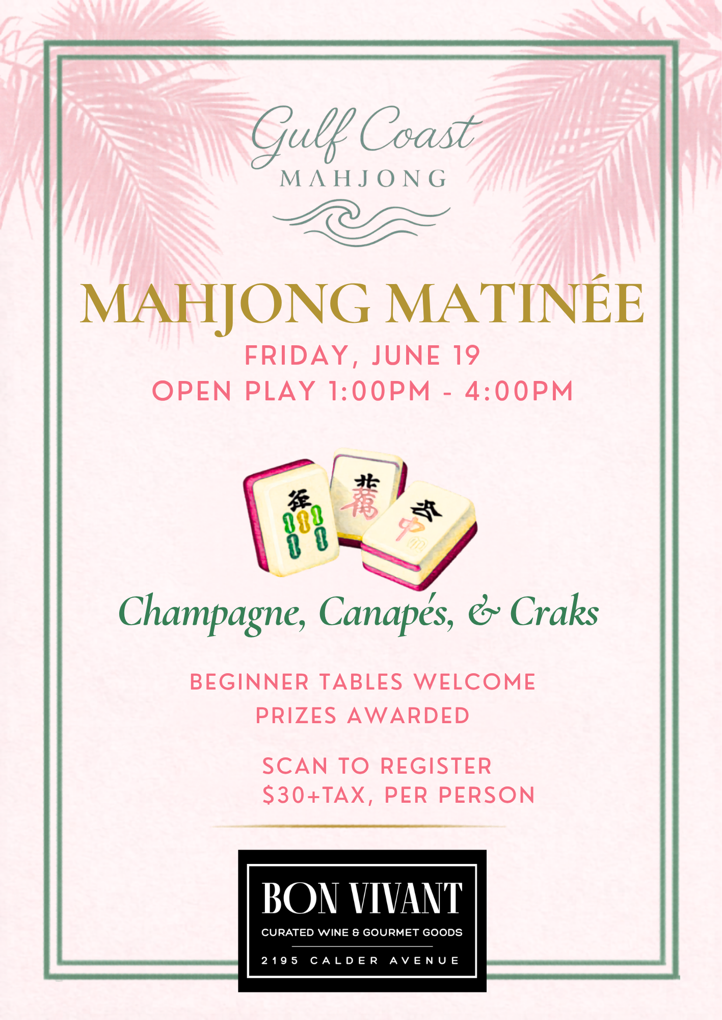 Gulf Coast Mahjong: OPEN PLAY