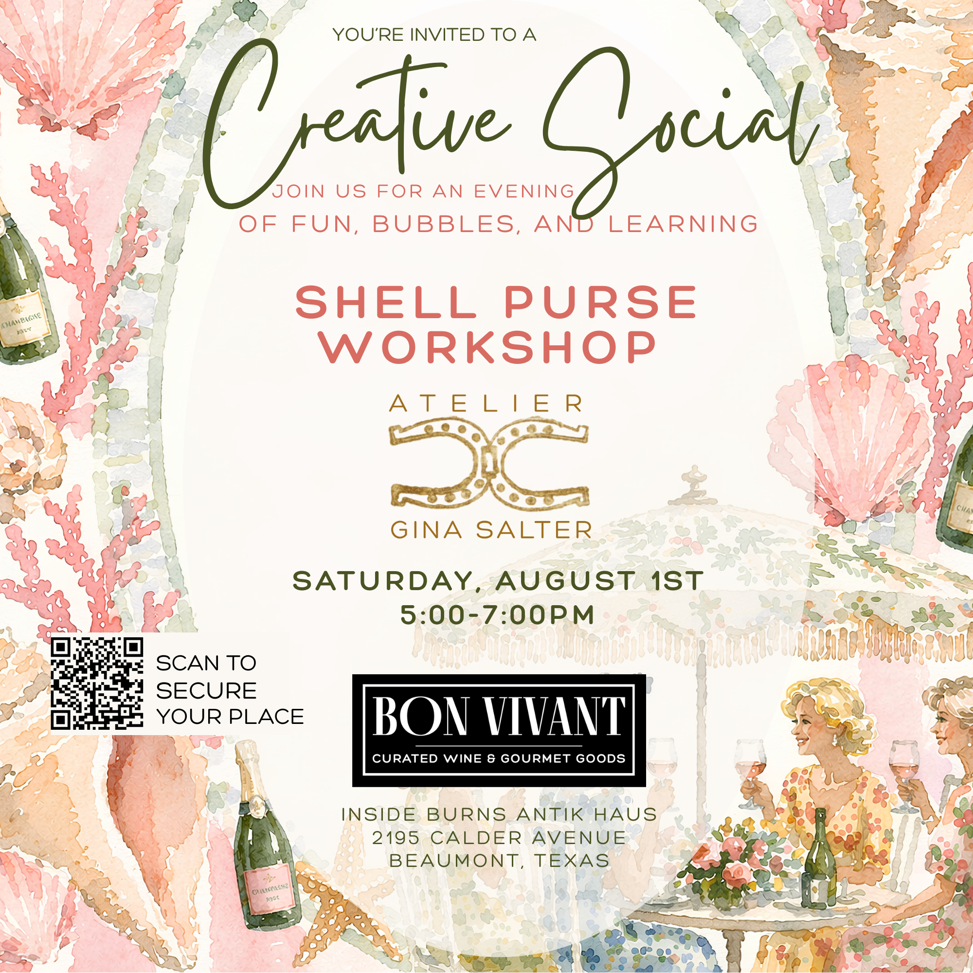 Creative  Social: Shell Purse Workshop