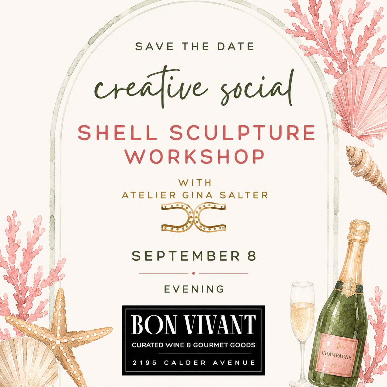 Creative Social: Shell Sculpture Workshop with Atelier Gina Salter