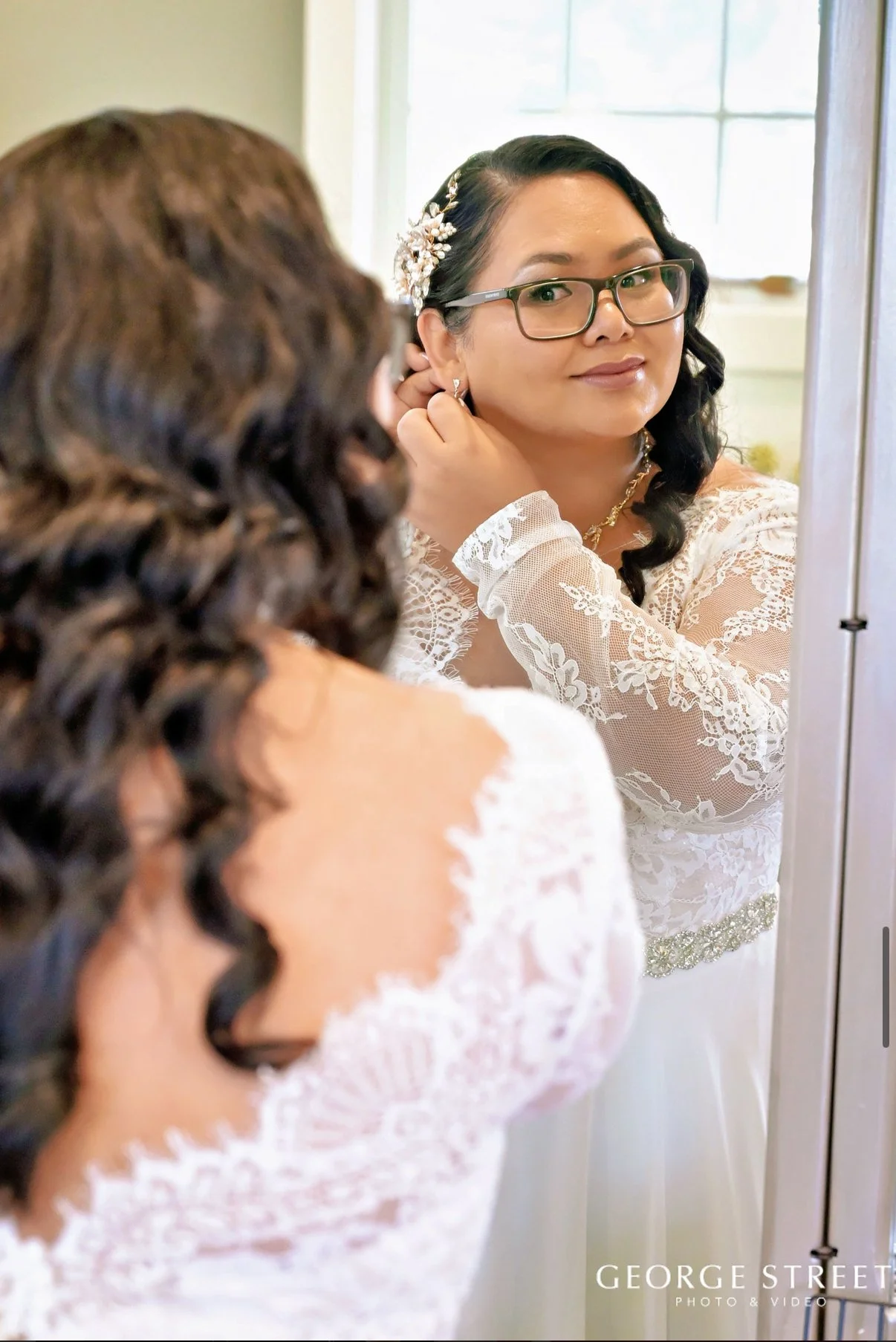 Airbrush makeup and glam waves for bride from Guam