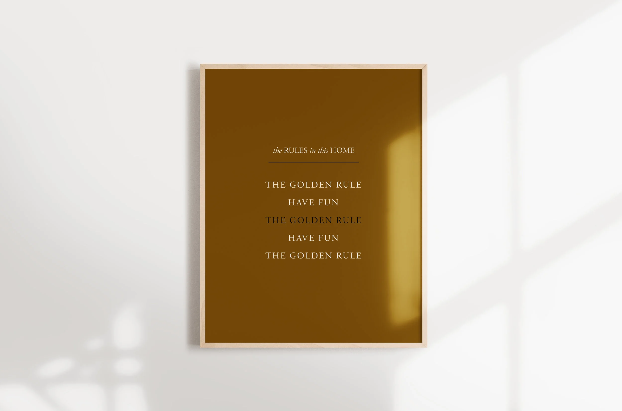 8x10 Printable Art / The Golden Rule