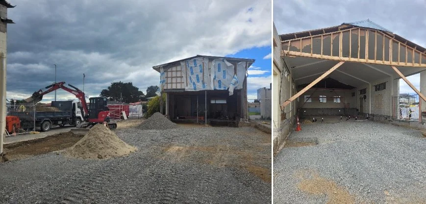 Photo of the Grace Street Project Construction Site.