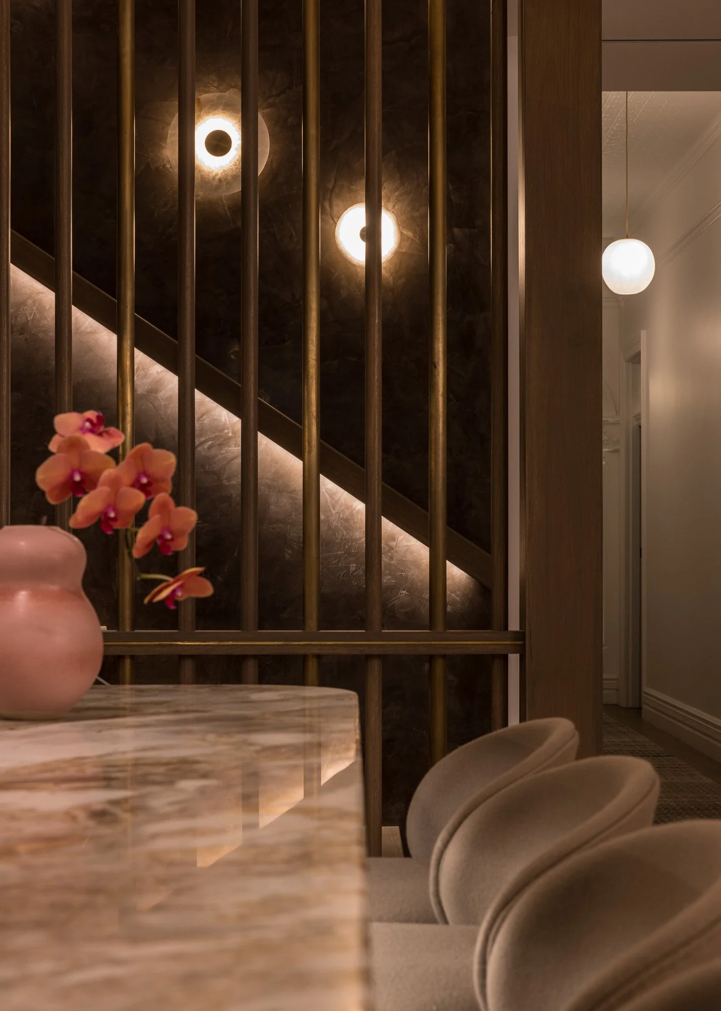 Lighting without intention is just electricity - placement makes it design.

Light is only powerful when placed with intention. Thoughtful coordination with joinery, finishes, and structure ensures it supports design rather than interrupts it. 

Leav