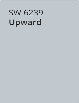  2024 Sherwin-Williams' Color of the Year the blissful Upward SW 6239. 