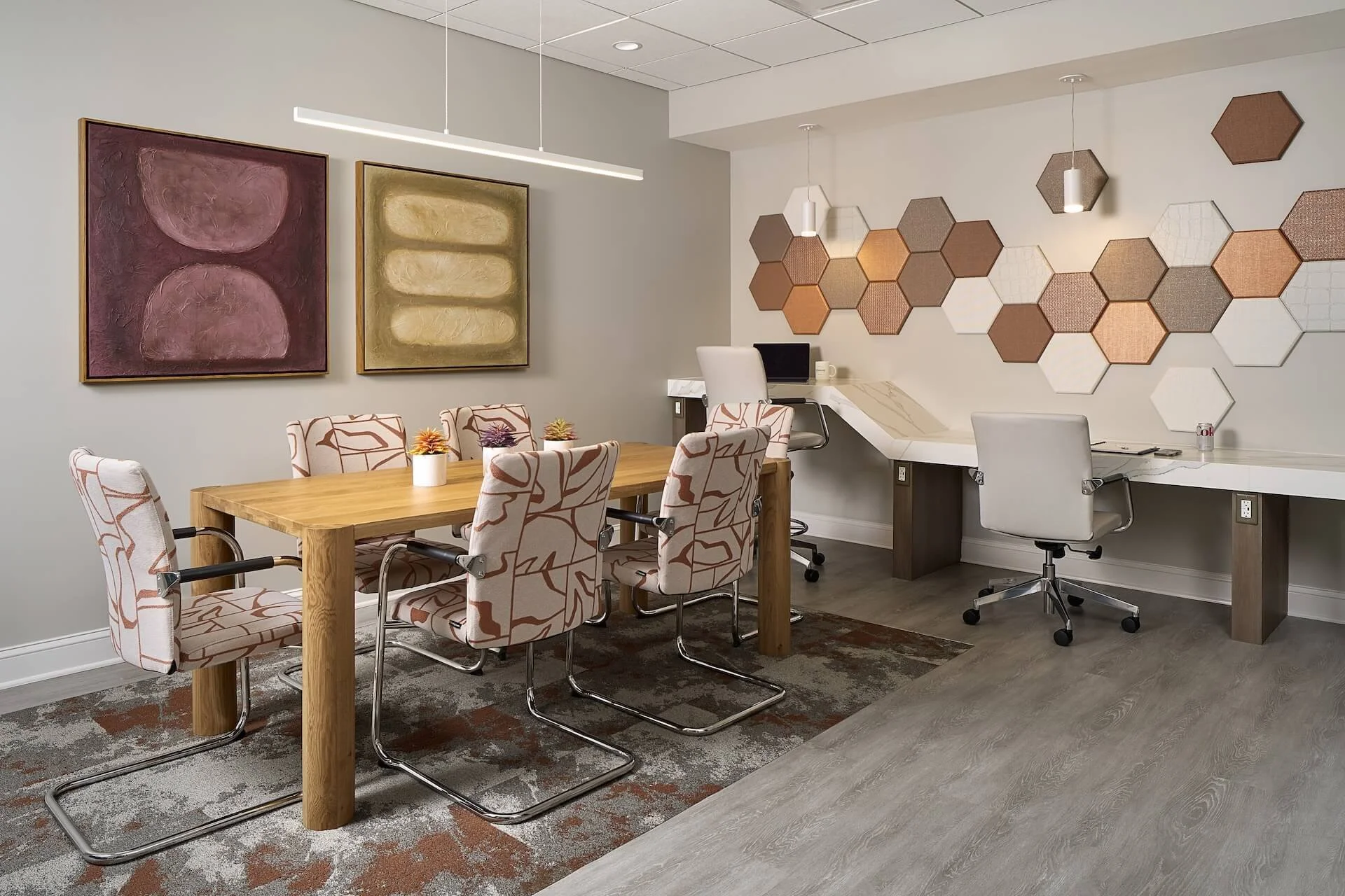 Swanky business center