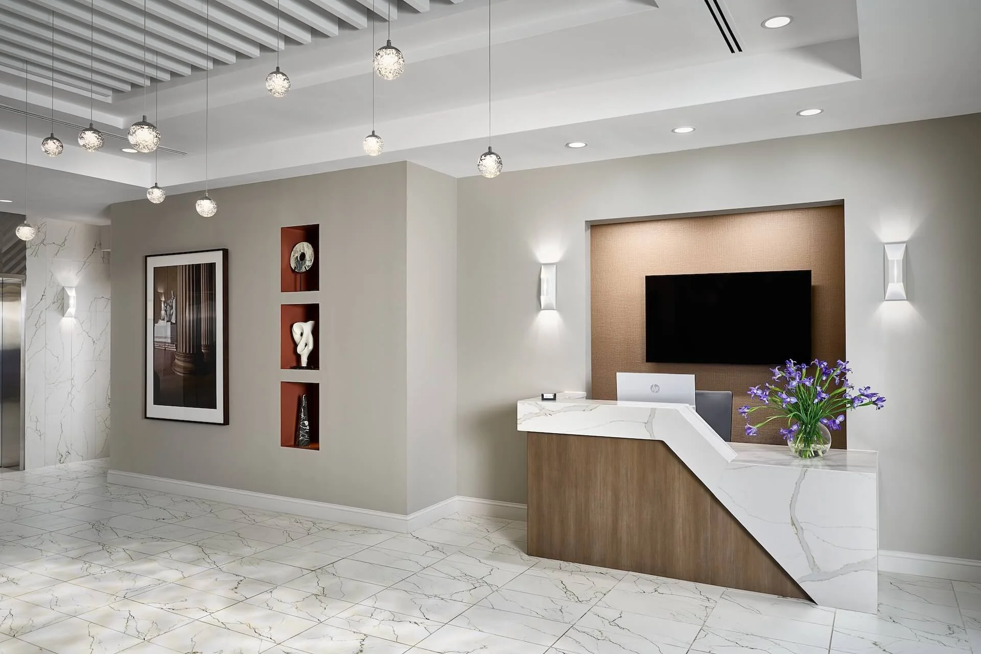 Sophisticated lobby reception in Washington, DC