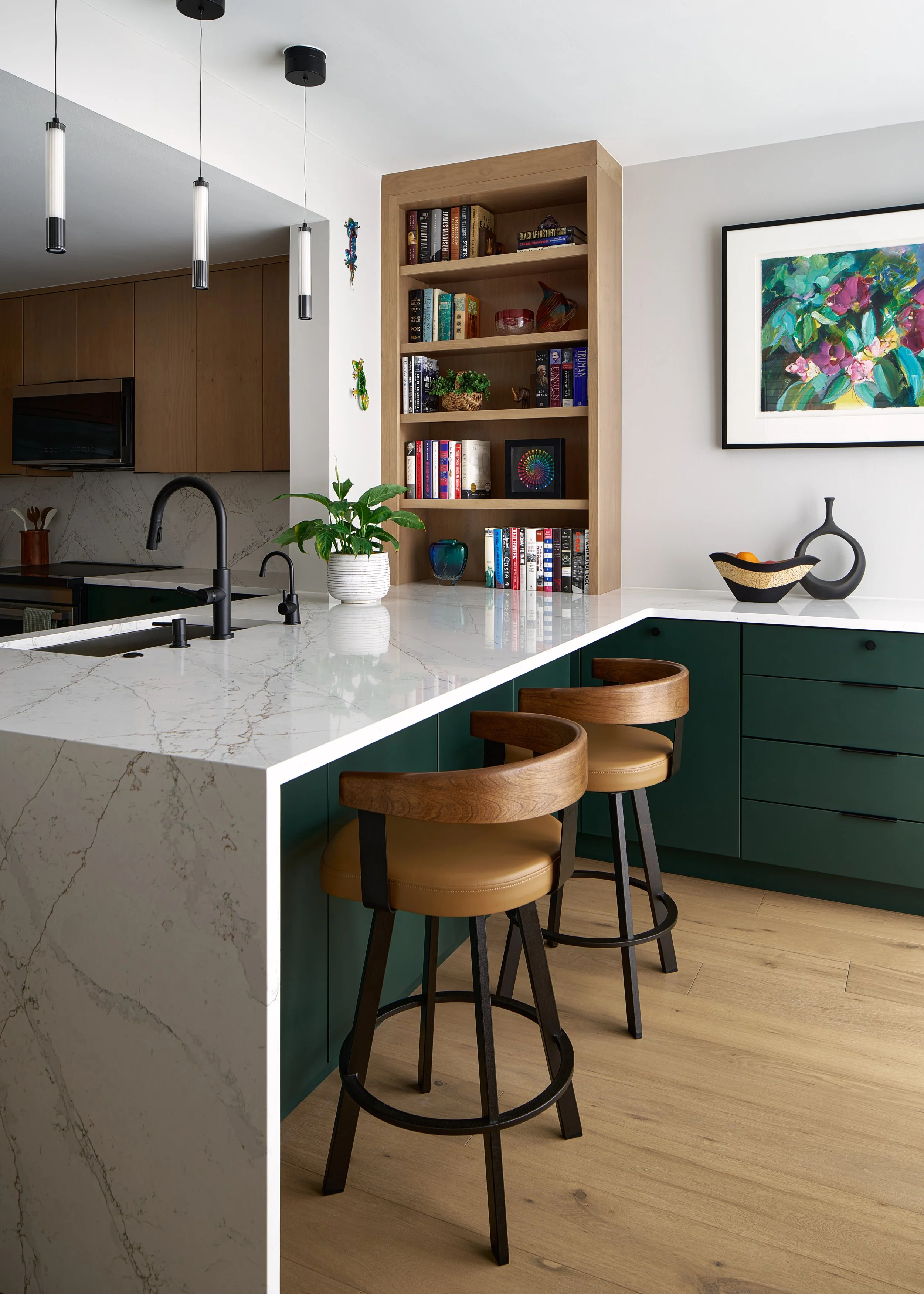 White Flint condominium renovation by TOBE DesignGroup