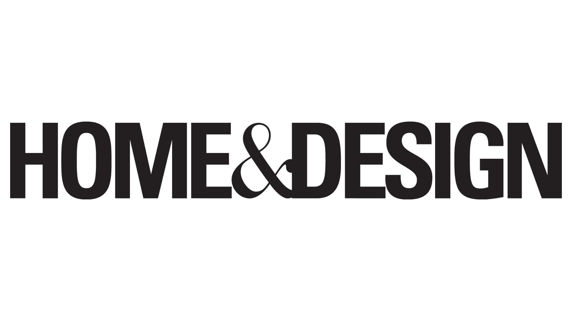 "Home & Design" text logo in black font on white background.