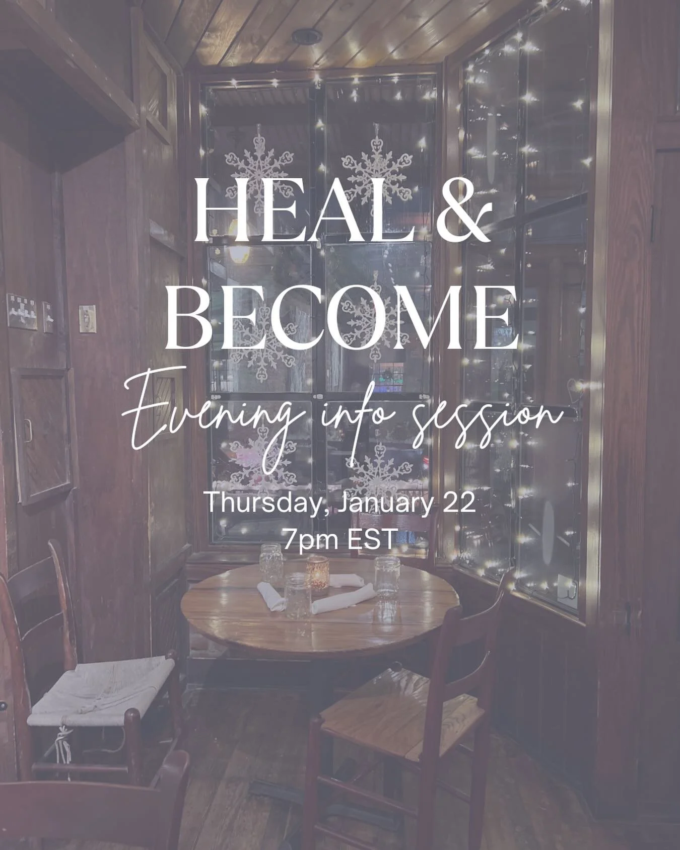 Please join us virtually this Thursday, January 22nd, at 7pm EST for a casual conversation about the Heal &amp; Become Winter Story Group. We will be talking about healing through written story, what makes our story groups unique, and why the winter 