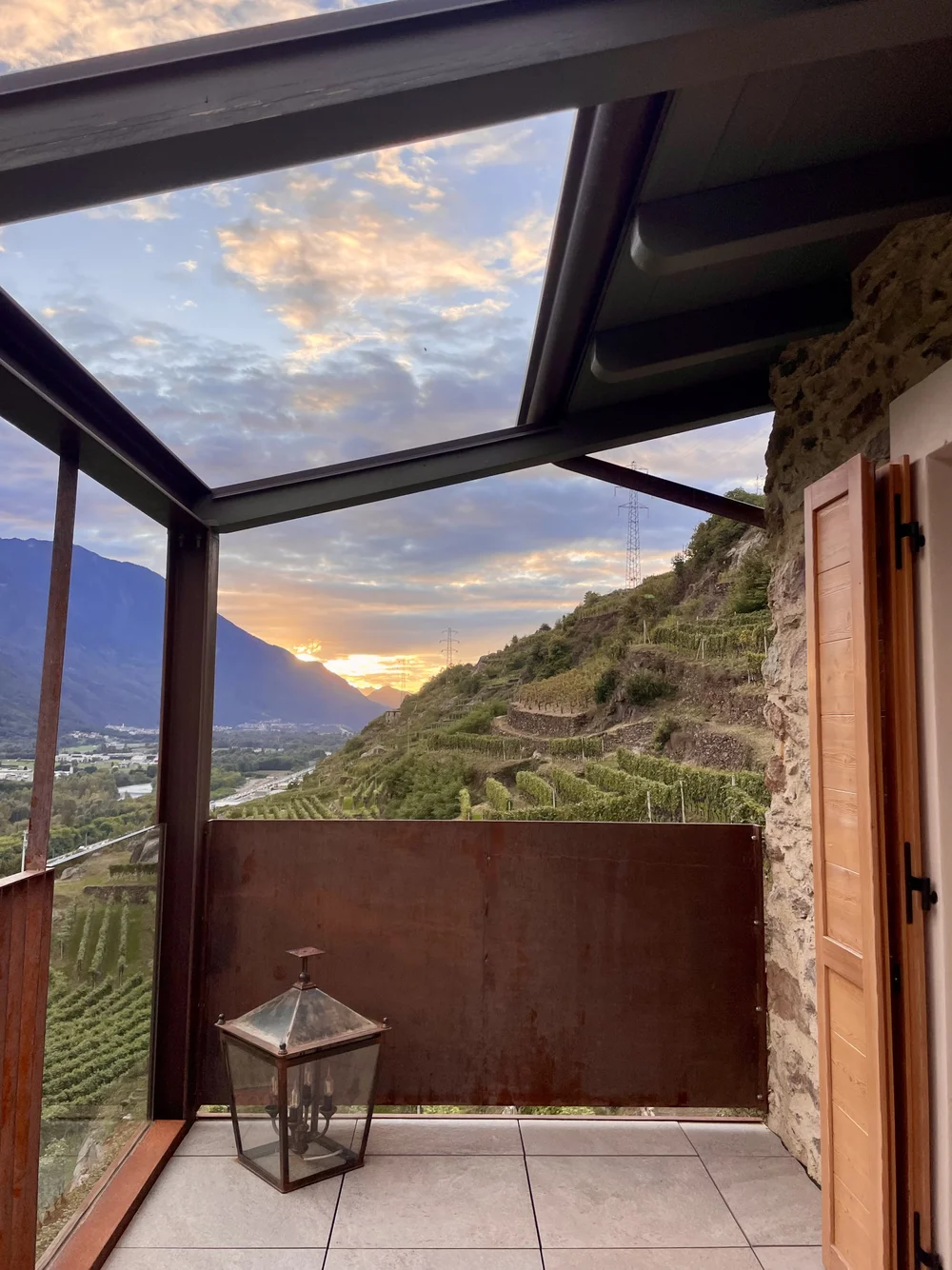 Vista sui vigneti dalla suite Salvia di Ca' Barroni