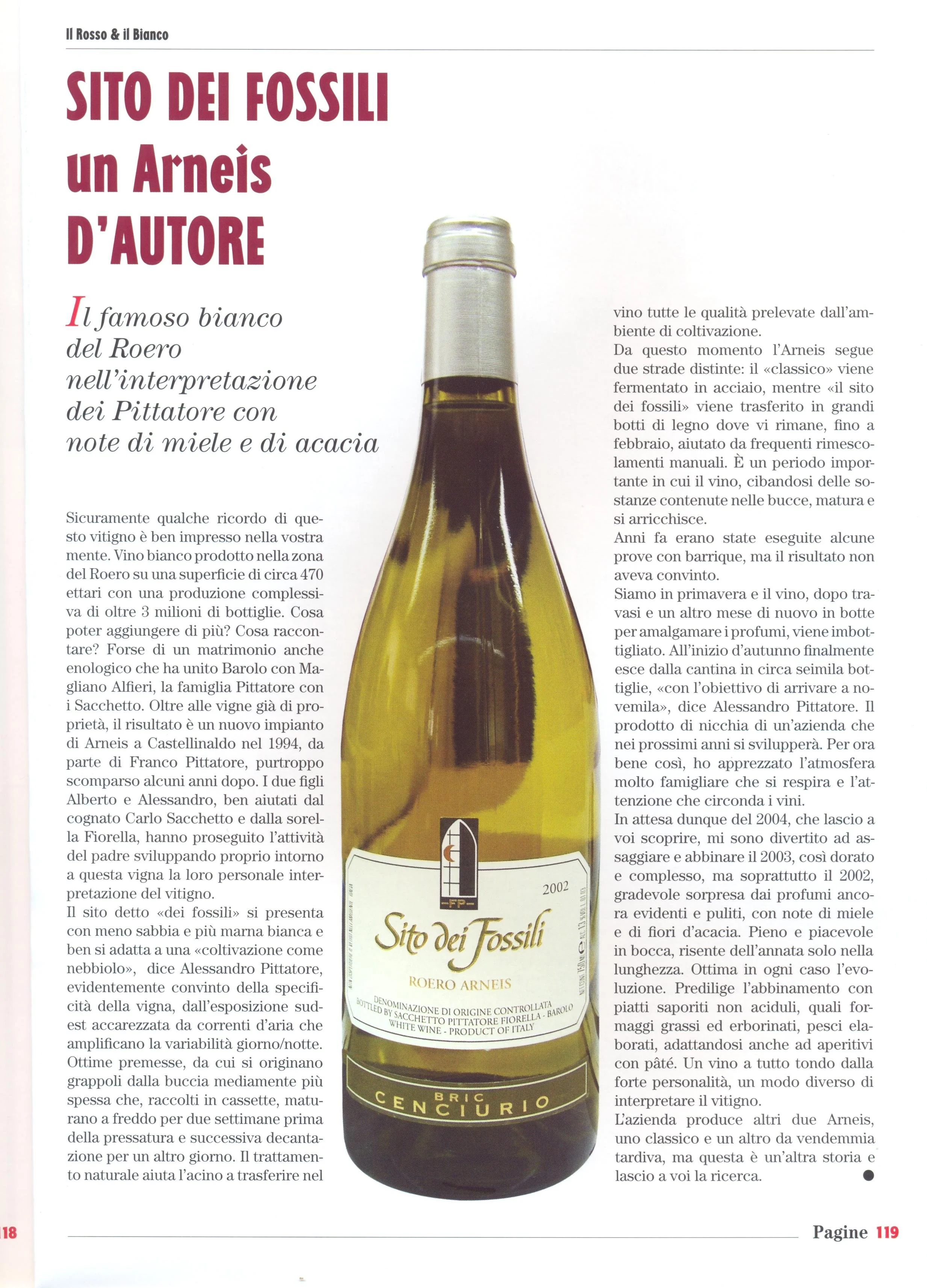 roero arneis sito dei fossili bric cenciurio