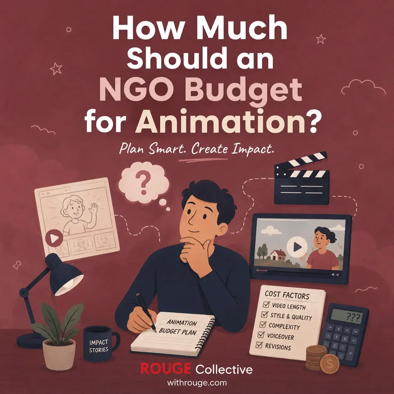how much should an ngo budget for animation