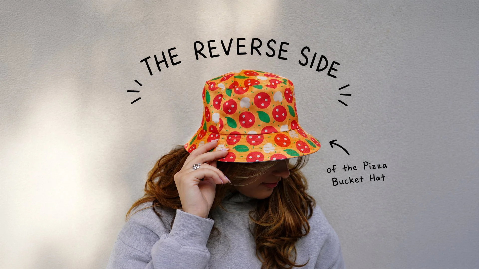 Pizza Reversable Bucket Hat