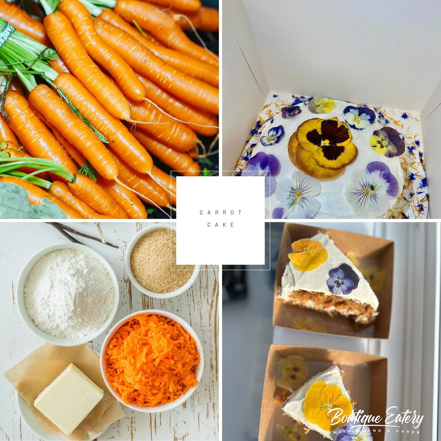 On tomorrow&rsquo;s menu we have two delicious cakes to share 💗✨:
🥕🧡 Gluten Free Carrot Cake
🍫🤎 Gluten Free Chocolate Classic Cake

We&rsquo;ll be open from 1pm &ndash; 6pm at 11186 Peggy&rsquo;s Cove Rd &mdash; stop by for a sweet treat and a c
