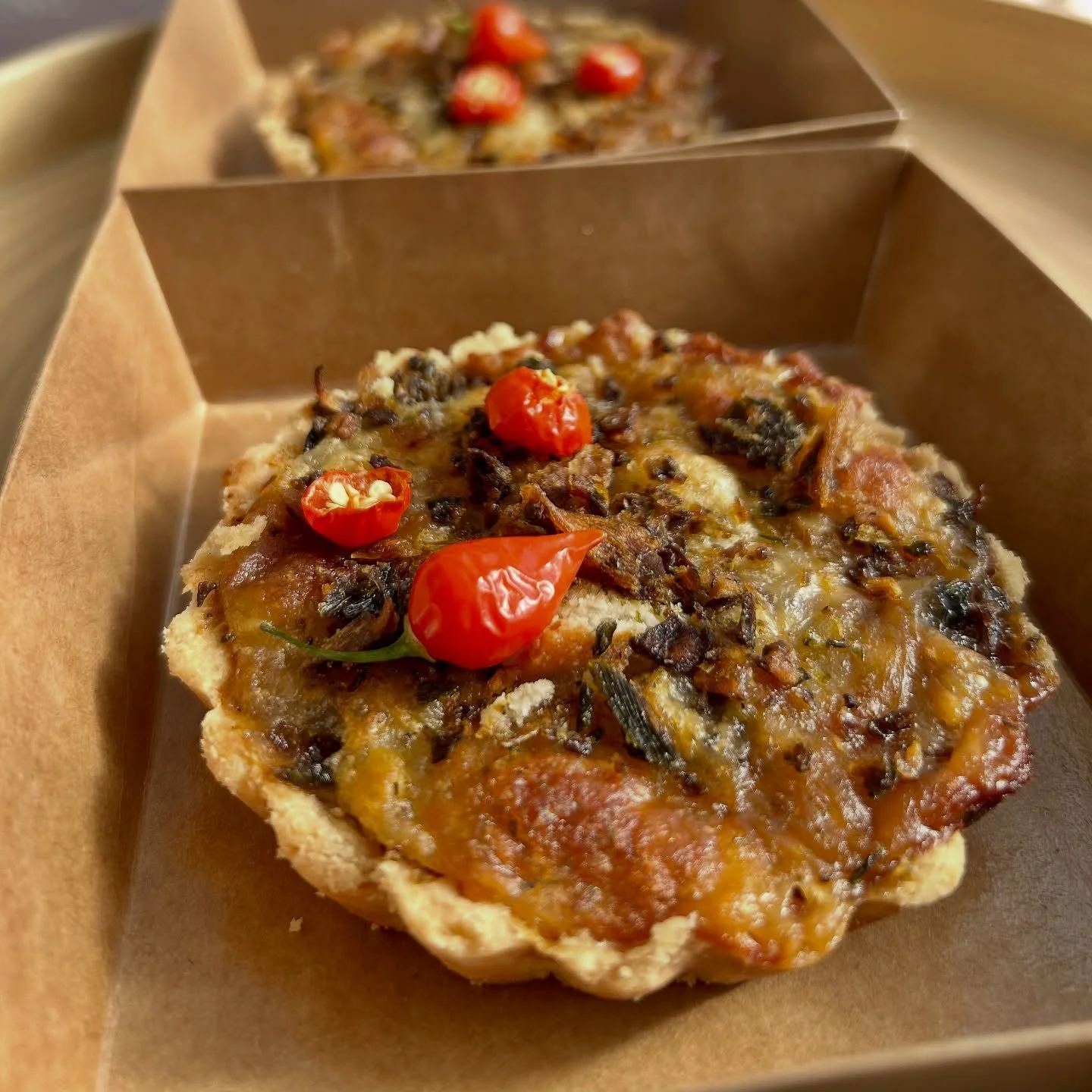We have something new in the shop today! 🤗
Introducing our Gluten Free Caramelized Garlic, Sage, King Oyster Mushroom &amp; Onion Savoury Tart 🧄🌿🍄&zwj;🟫🧅 &mdash; made with one of our delicious signature Food Topping.

Available today from 11am 