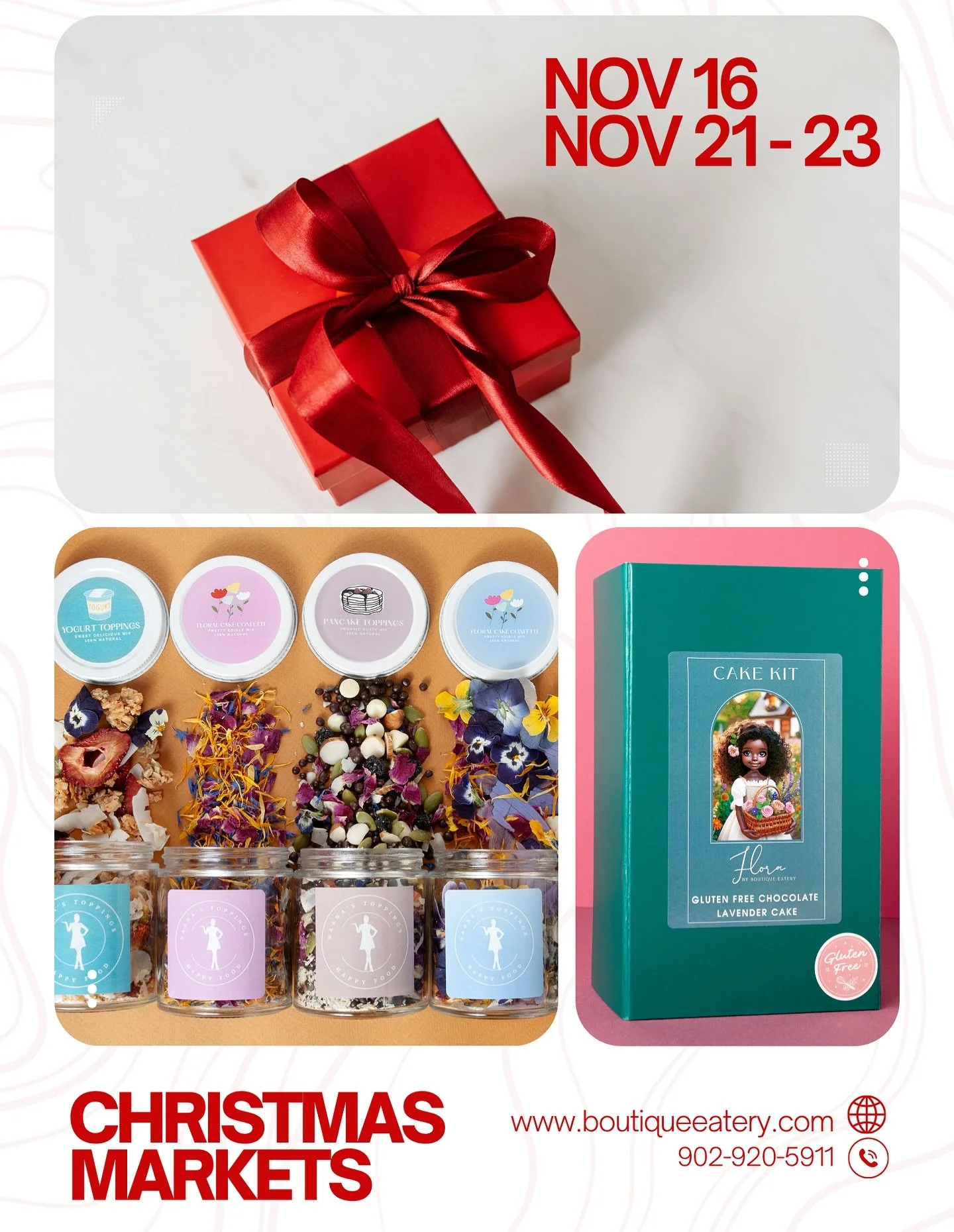 We&rsquo;re so excited to share that this year we&rsquo;ll be part of two wonderful Christmas Market events! 🎅🏾✨
Catch us at:

1️⃣ The 10th Annual Tantallon Holiday Craft Market
📅 Sunday, November 16th | 🕙 10am&ndash;3pm
📍 Shining Waters Marine,