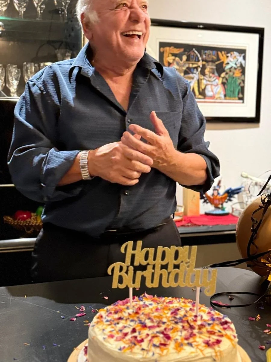 It was such a pleasure making this delicious carrot cake for the birthday celebration of a very special man ❤️. His family has become some of our dearest family friends, and Daren and I truly love them so much ❤️❤️❤️.

The most beautiful part of this