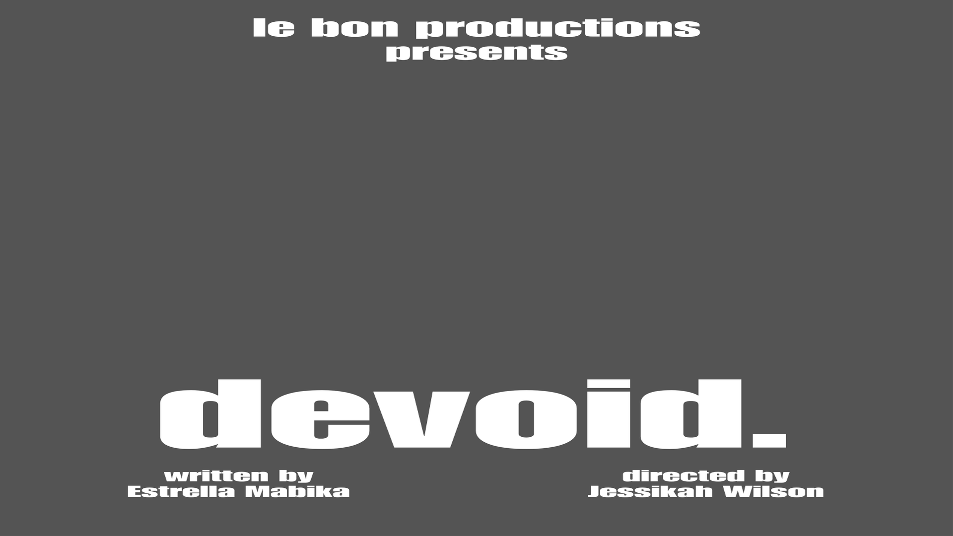 devoid.
