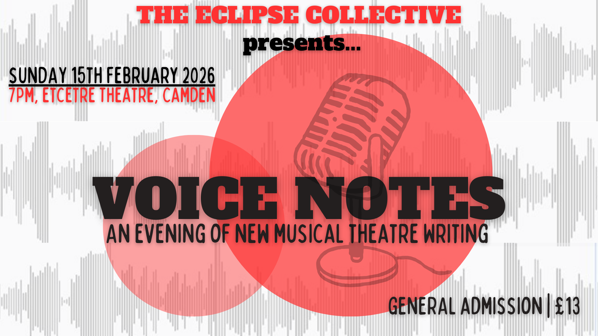 VOICE NOTES: An Evening of New Musical Theatre Writing