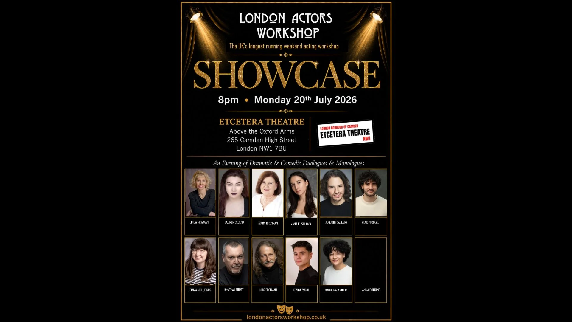 London Actors Workshop Summer Showcase 