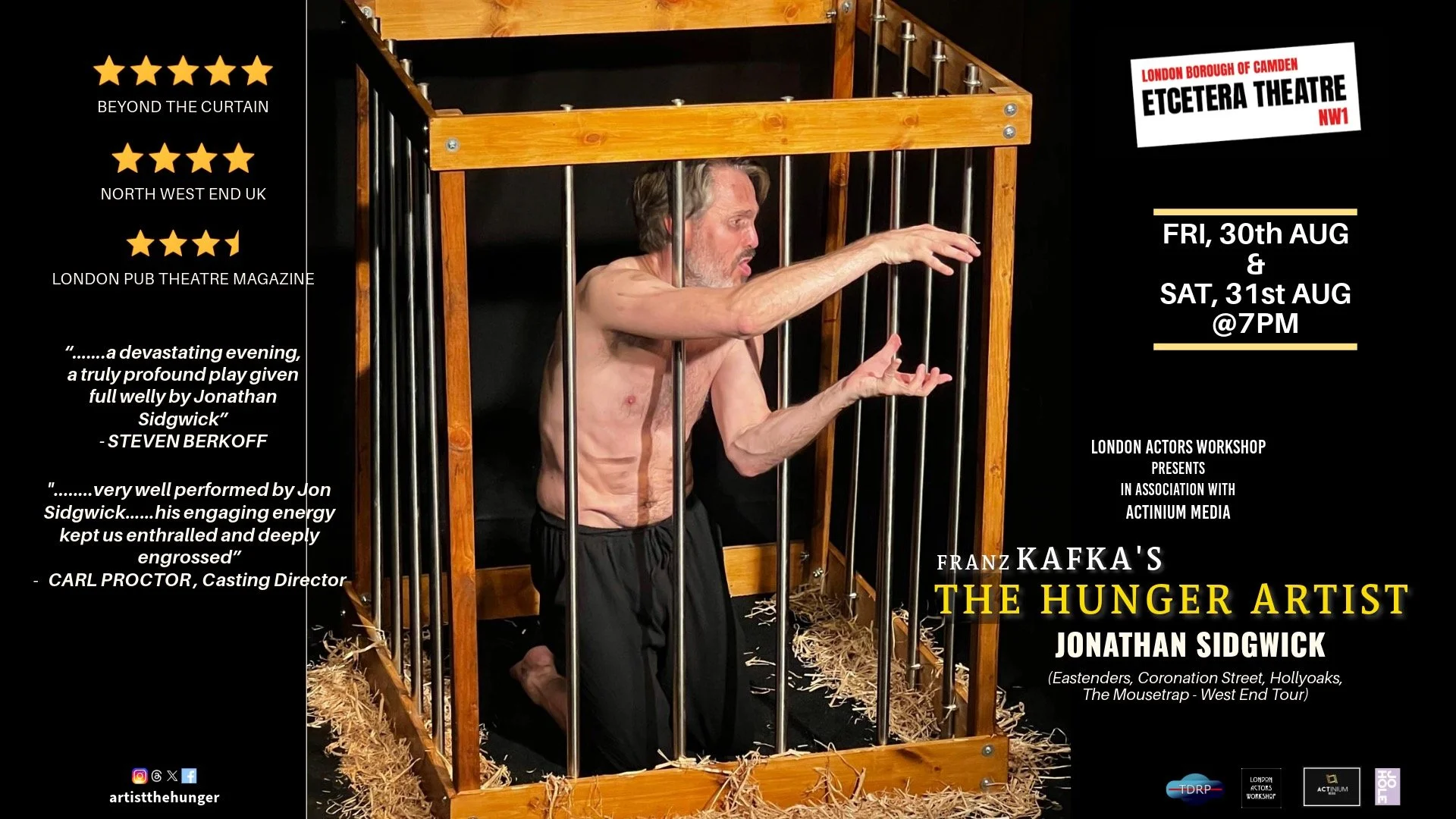 Franz Kafka’s The Hunger Artist — Etcetera Theatre