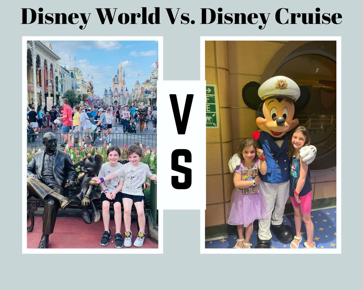 Disney World vs Disney Cruise: Which is a better vacation?