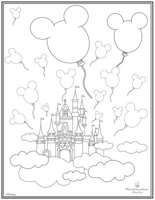 Magic Kingdom Coloring Pages