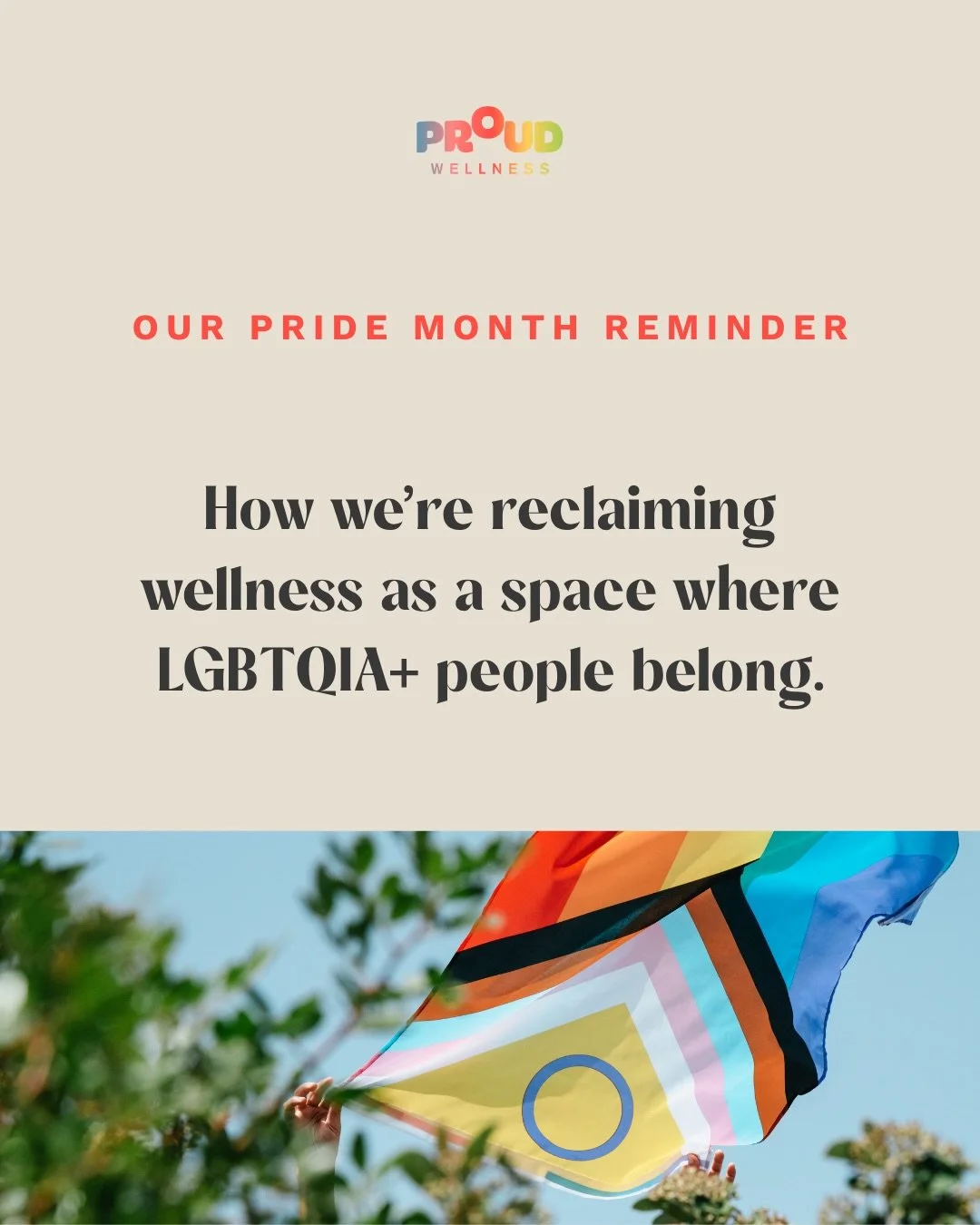 This Pride Month, we&rsquo;re returning to a theme that feels just as important today as it did last year.

📌 Reclaiming wellness as a space where LGBTQIA+ people belong, thrive and lead. ✨

Swipe to see how we&rsquo;re doing that at Proud Wellness 