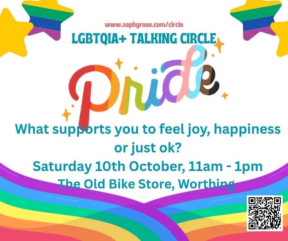 LGBTQIA+ Talking Circle with Ruth (she/her) Zephyrose 