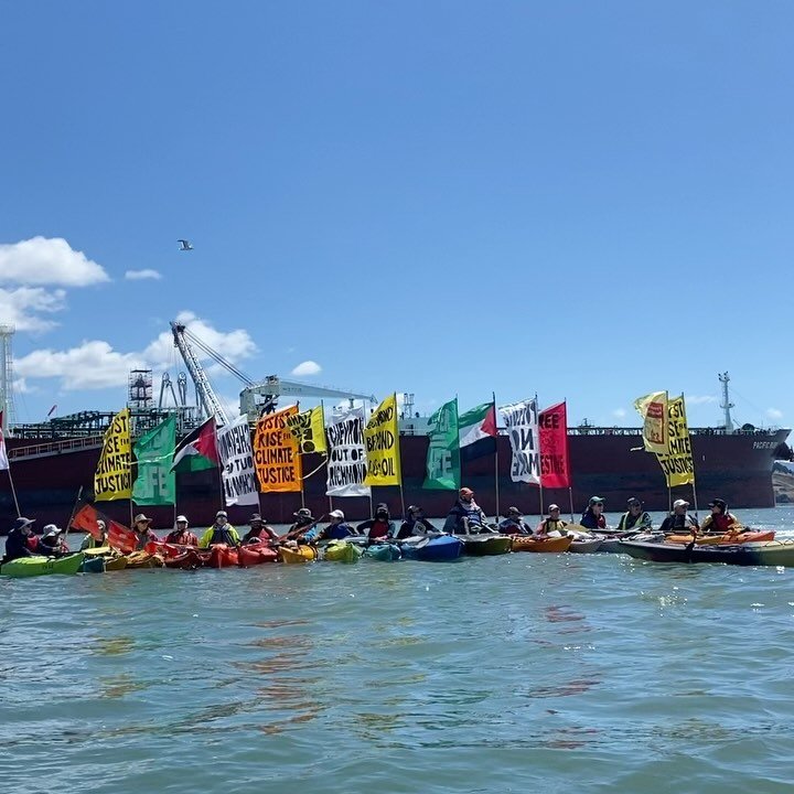 Bay Area photo dump 🤯🤯🤯

We had a lovely time in the Bay Area with the @richcityrays !! This past weekend, members of the Mosquito Fleet Training Team joined over 50 kayakers on the water to oppose Chevron and their involvement in the Palestinian 