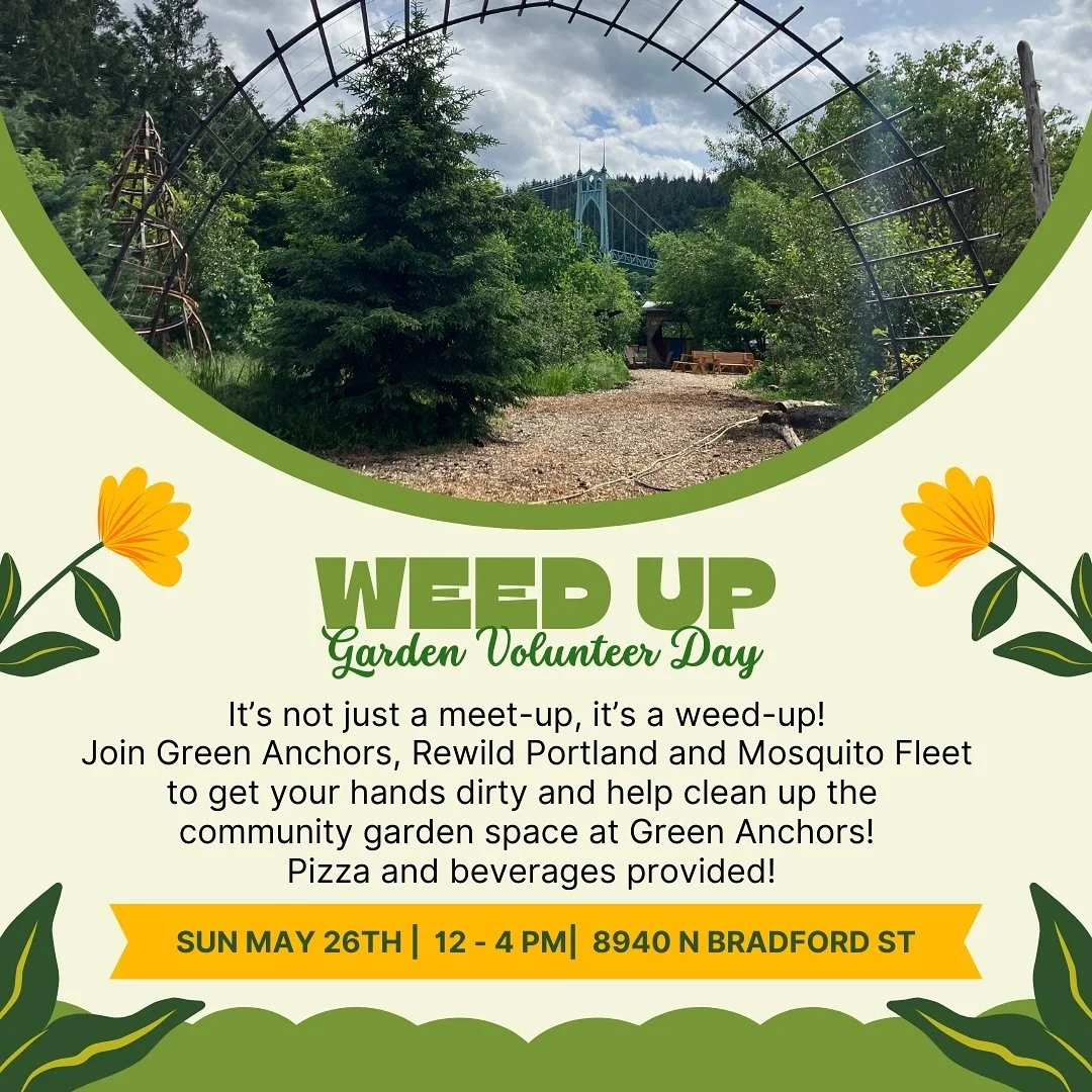 🌱It&rsquo;s not just a meet-up, it&rsquo;s a weed-up! 🌱

Join us on Sunday with @greenanchorspdx and @rewildportland to get your hands dirty and help clean up the community garden space at Green Anchors! Pizza and beverages provided! 

Sunday, May 
