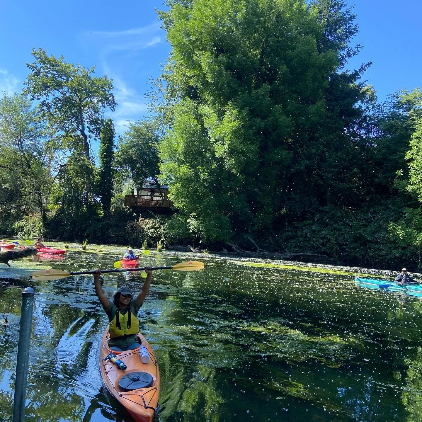 A nice little June photo dump 😌 

Thanks for everyone who joined us for our June events! This month we hosted a Sunset Paddle at Green Anchors, a beach cleanup, a Juneteenth paddle on the Columbia Slough, a BIPOC kayak training, and a banner-paintin