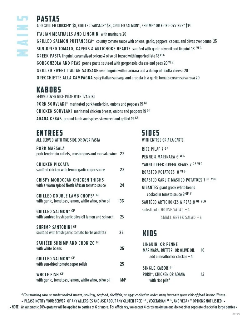 Menu — Demi's