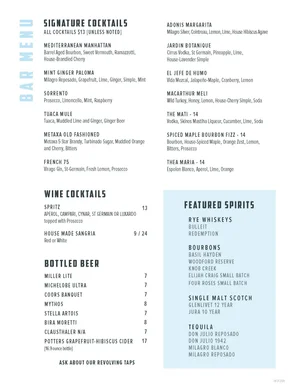 Menu — Demi's